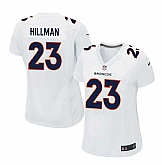 Women Nike Denver Broncos #23 Ronnie Hillman 2016 White Game Event Jersey,baseball caps,new era cap wholesale,wholesale hats